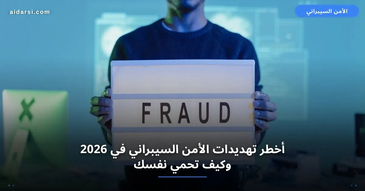 صورة توضيحية لـ أخطر تهديدات الأمن السيبراني في 2026 وكيف تحمي نفسك