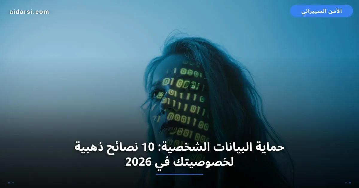صورة توضيحية لـ حماية البيانات الشخصية: 10 نصائح ذهبية لخصوصيتك في 2026