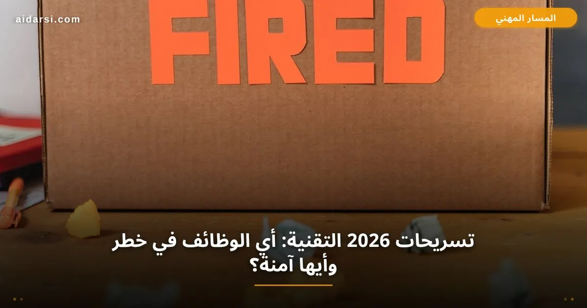 صورة توضيحية لـ تسريحات 2026 التقنية: أي الوظائف في خطر وأيها آمنة؟