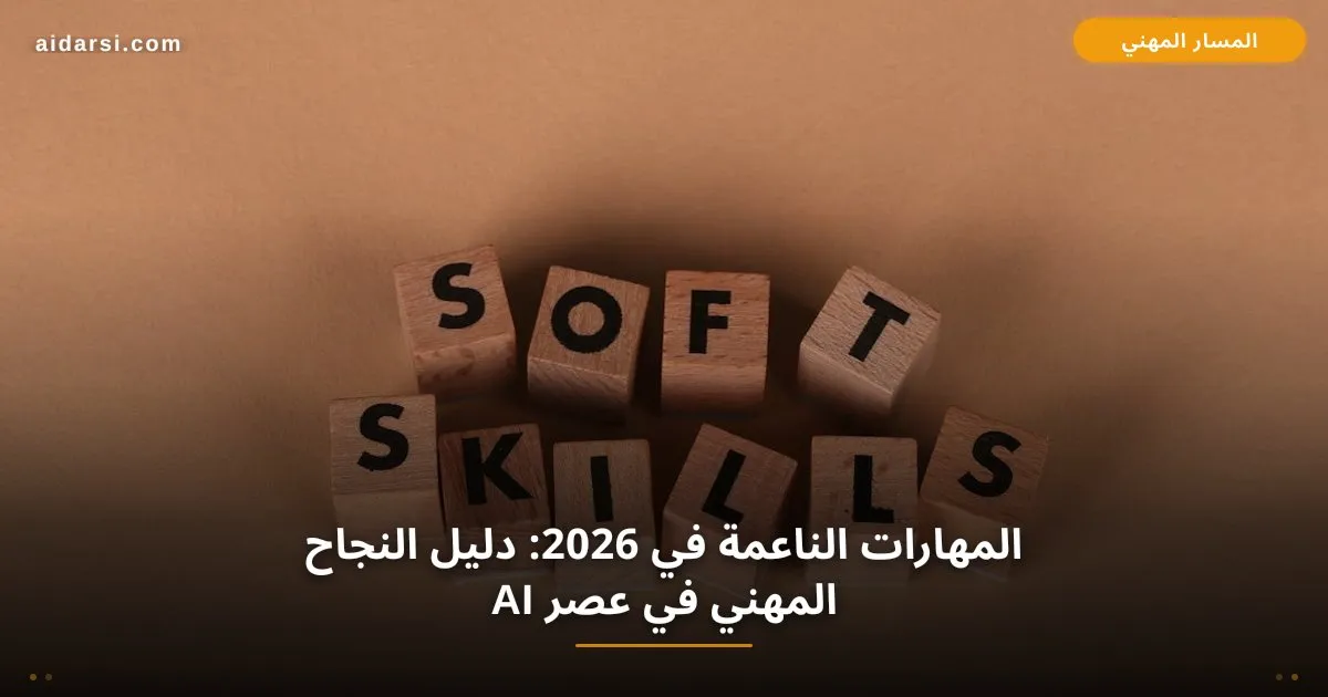 صورة توضيحية لـ المهارات الناعمة في 2026: دليل النجاح المهني في عصر AI