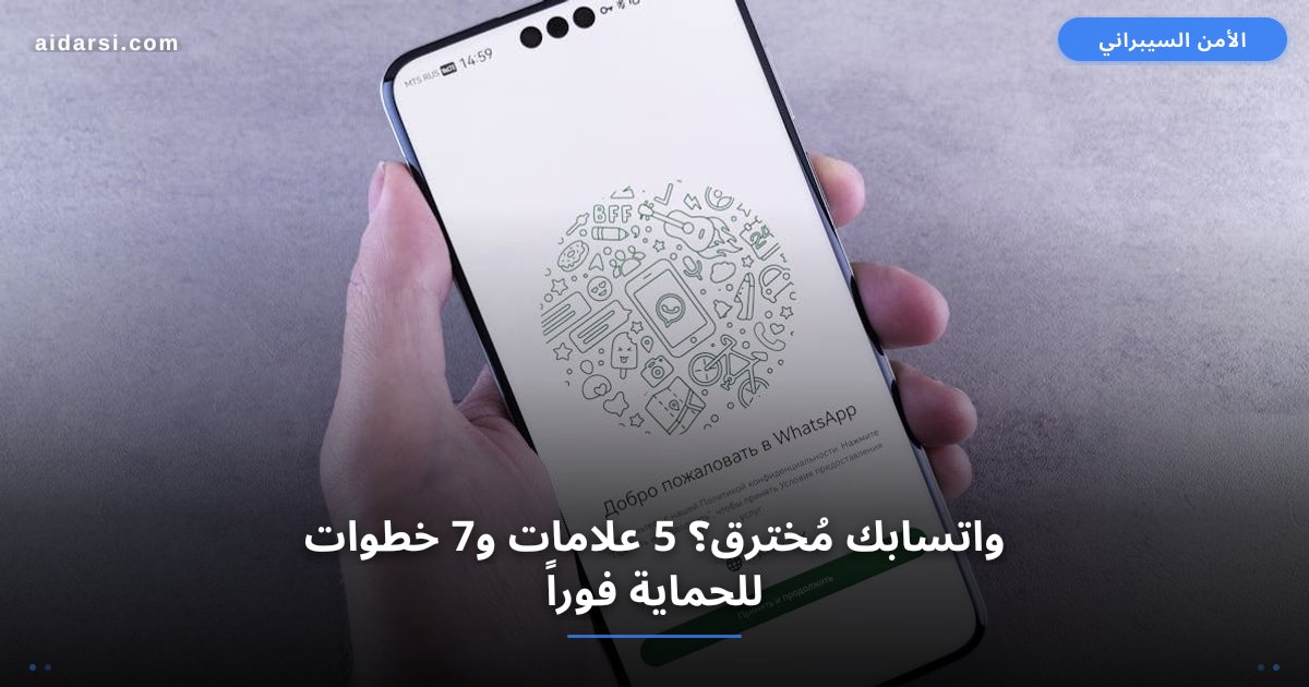 صورة توضيحية لـ واتسابك مُخترق؟ 5 علامات خطيرة و7 خطوات للحماية فوراً